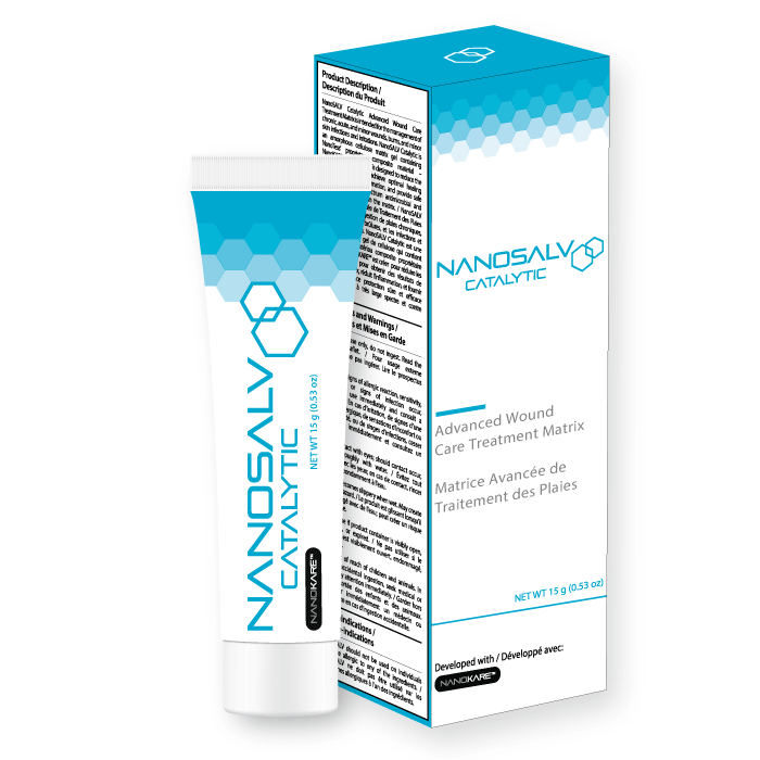 NanoSALV Catalytic Advanced Wound Care Treatment Matrix - 15g / 60 applications.
